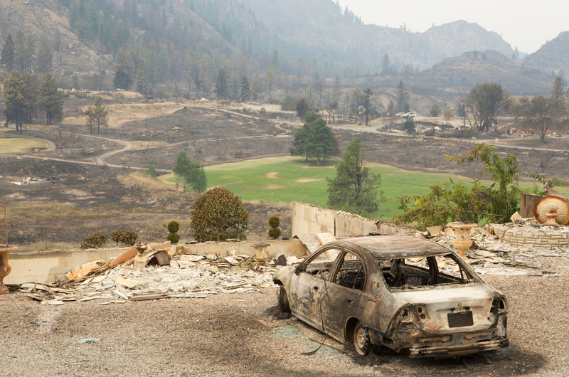 Illustration for article titled Aftermath Of Washington Wildfires Has Made An Eerie Car Graveyard